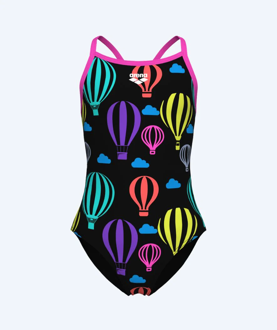 Arena swimsuit for girls - Balloons - Black/multi - Image 5