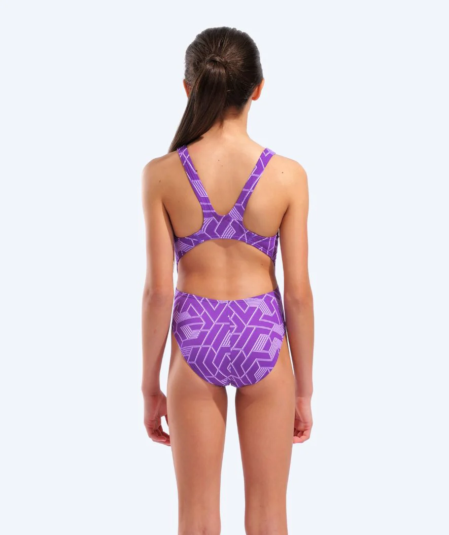 Arena swimsuit for girls - Escape - Purple/pink - Image 2