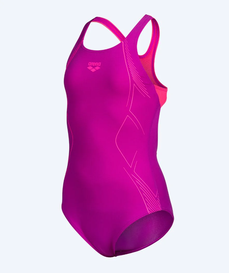 Arena swimsuit for girls - Graphic - Pink - Image 6