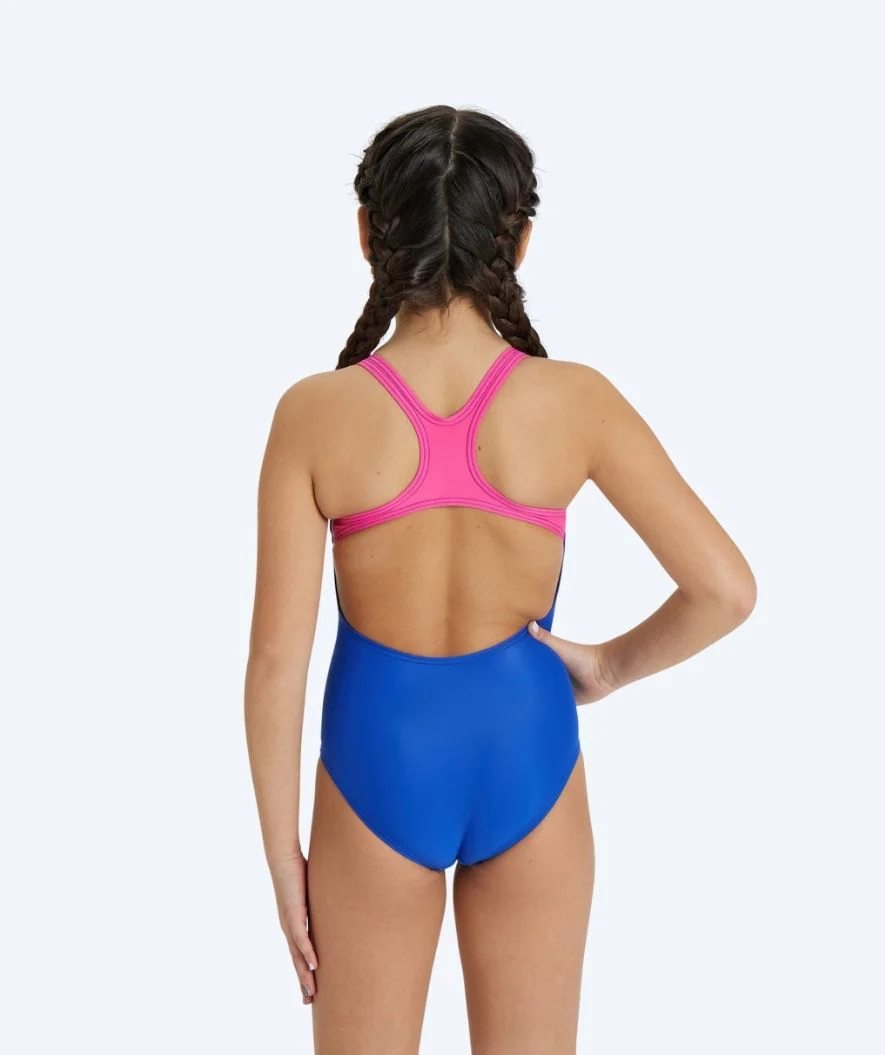 Arena swimsuit for girls - Placement Pro - Light blue/multi - Image 2