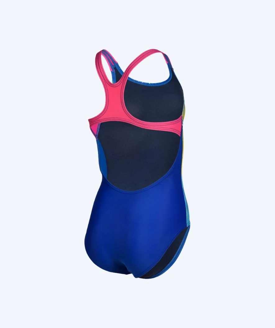 Arena swimsuit for girls - Placement Pro - Light blue/multi - Image 6