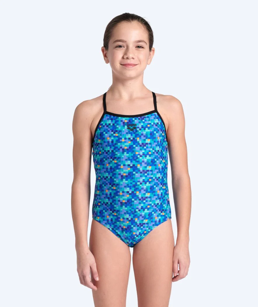 Arena swimsuit for girls - Pootiles Lightdrop L-Back - Blue
