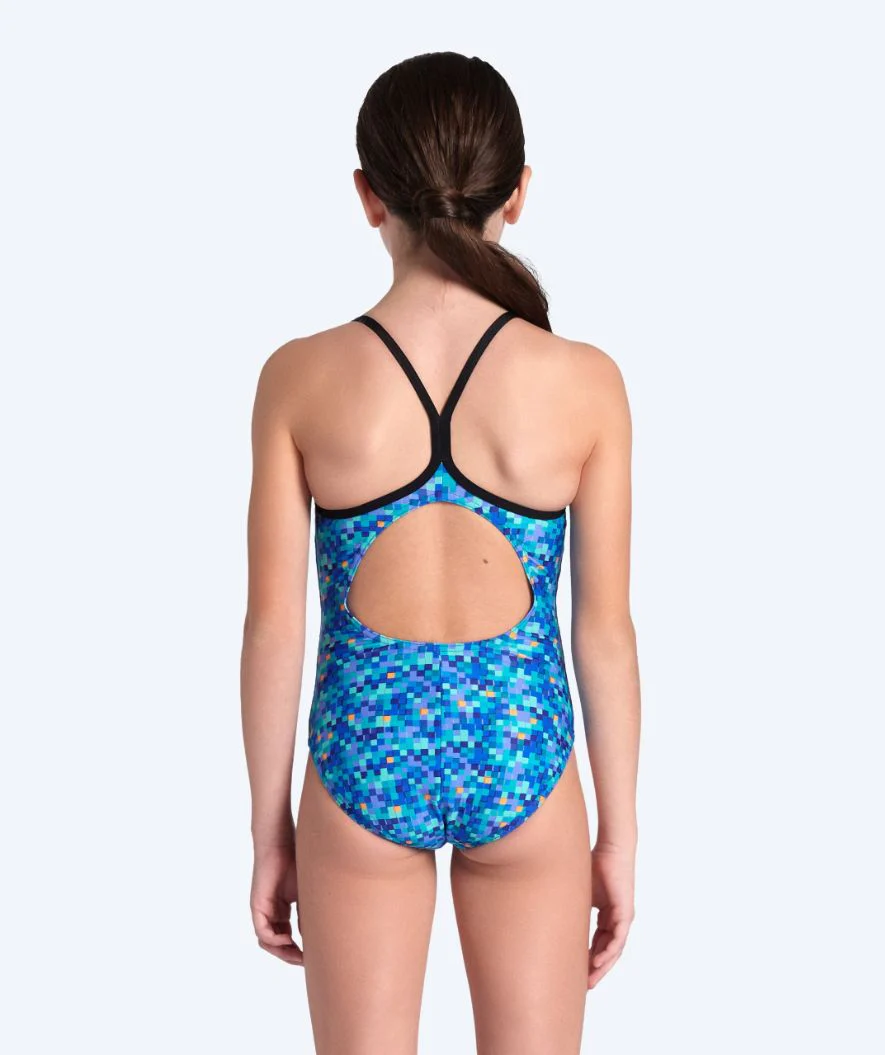 Arena swimsuit for girls - Pootiles Lightdrop L-Back - Blue - Image 2