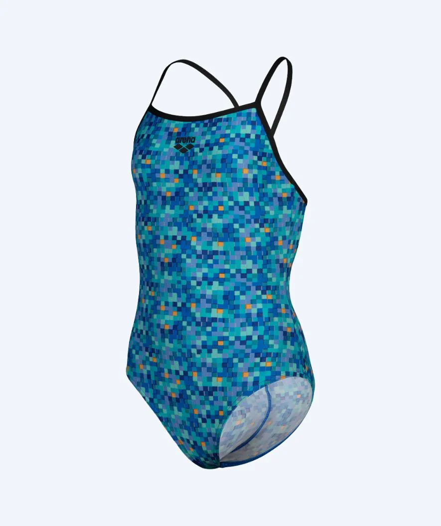 Arena swimsuit for girls - Pootiles Lightdrop L-Back - Blue - Image 5