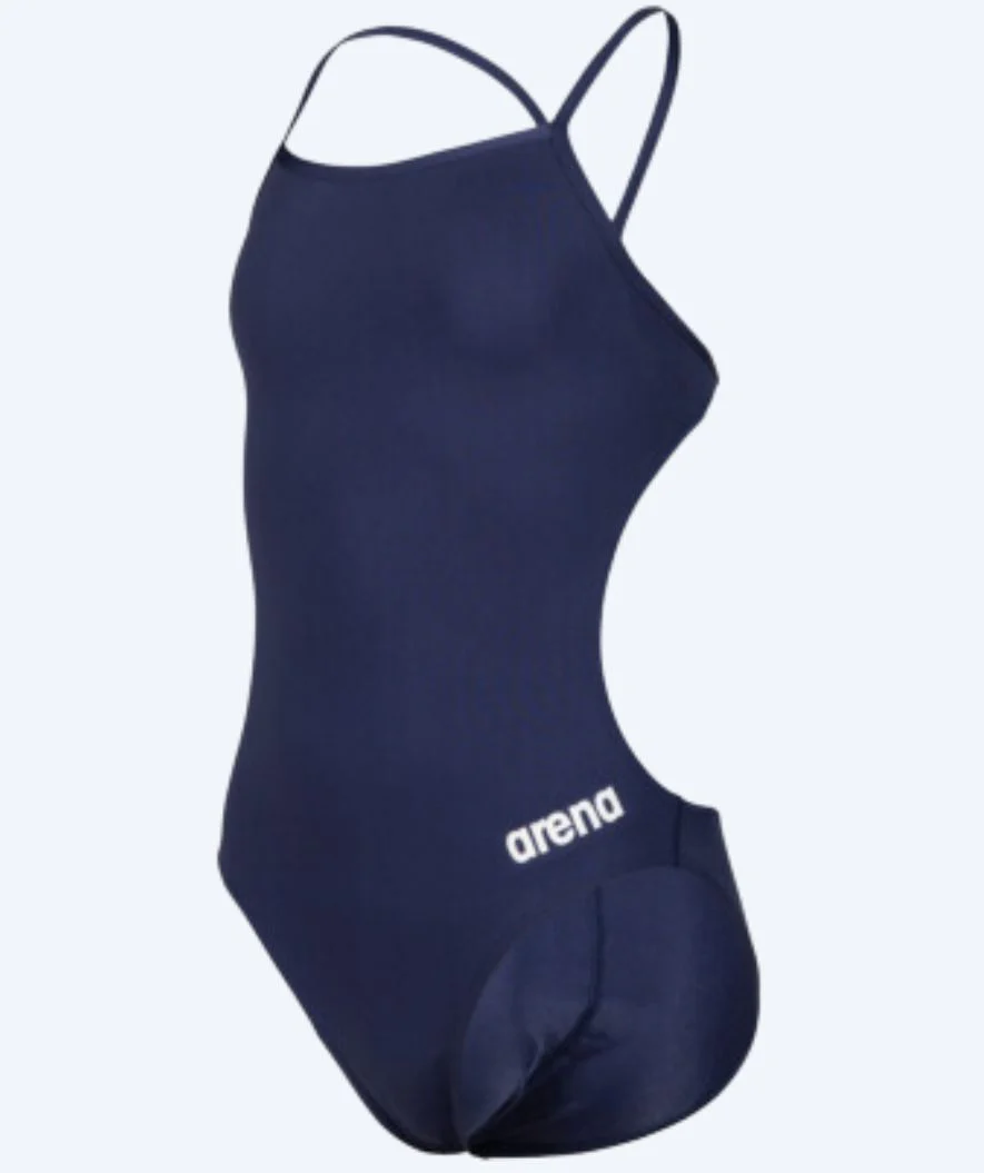 Arena swimsuit for girls - Team Challenge Solid - Dark blue - Image 5