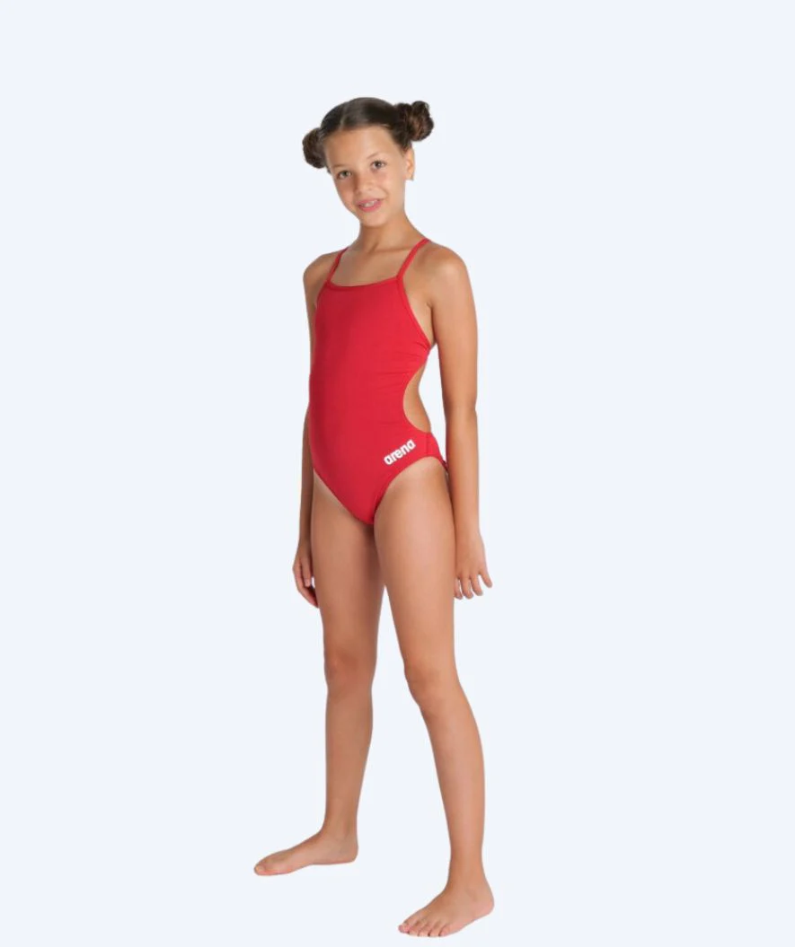 Arena swimsuit for girls - Team Challenge Solid - Red