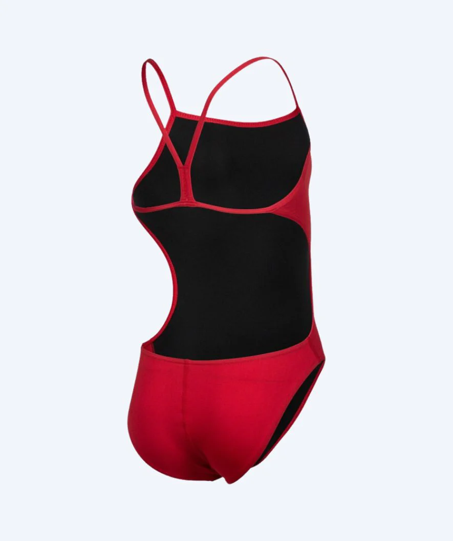 Arena swimsuit for girls - Team Challenge Solid - Red - Image 3