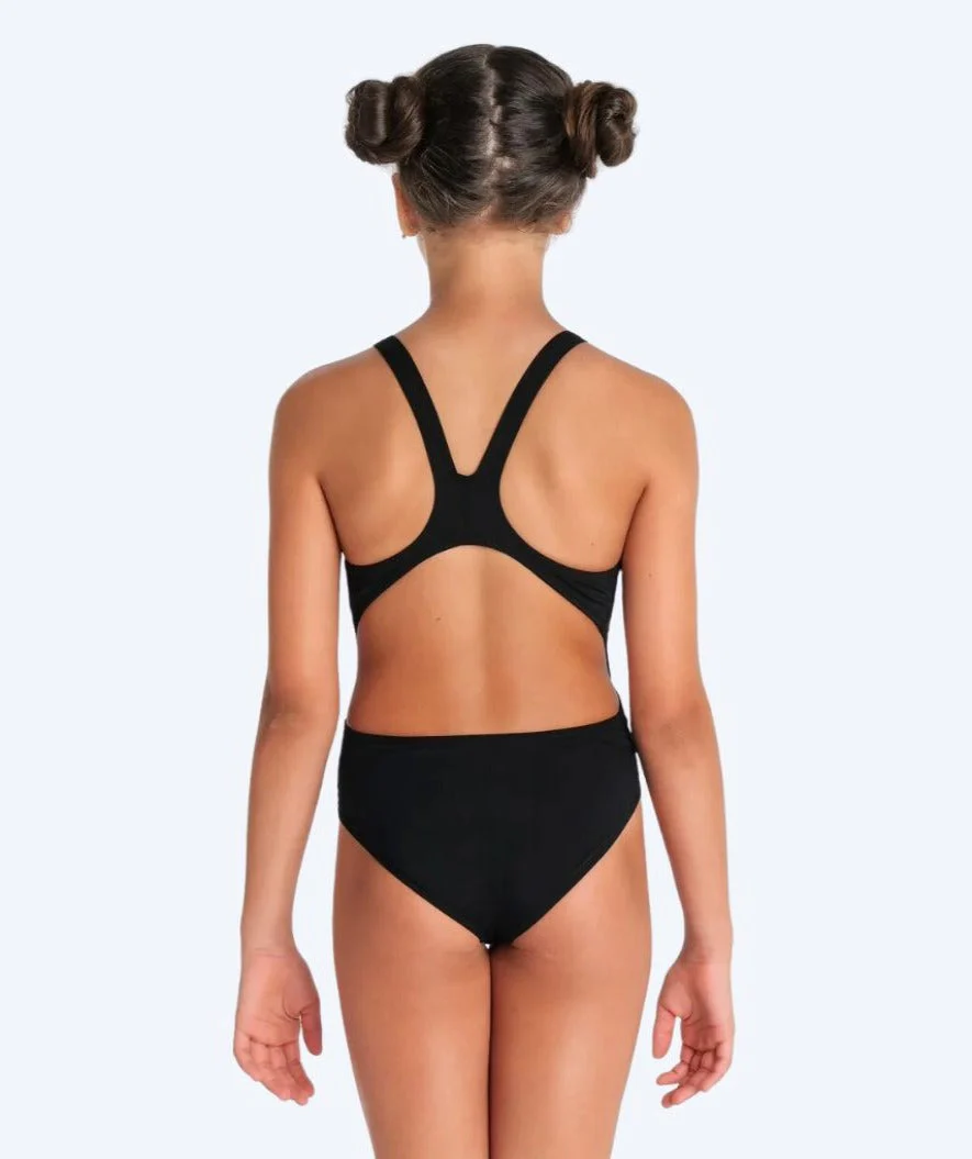 Arena swimsuit for girls - Team Swim Tech Solid - Black - Image 3