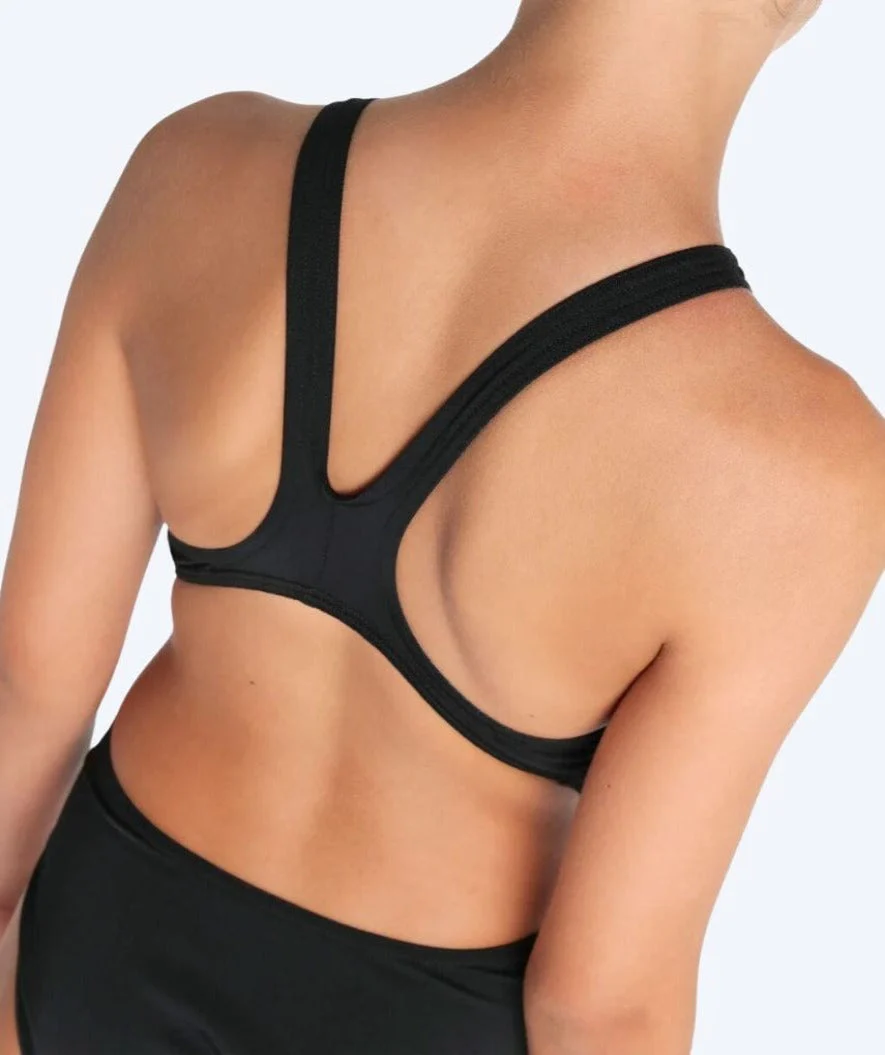 Arena swimsuit for girls - Team Swim Tech Solid - Black - Image 5