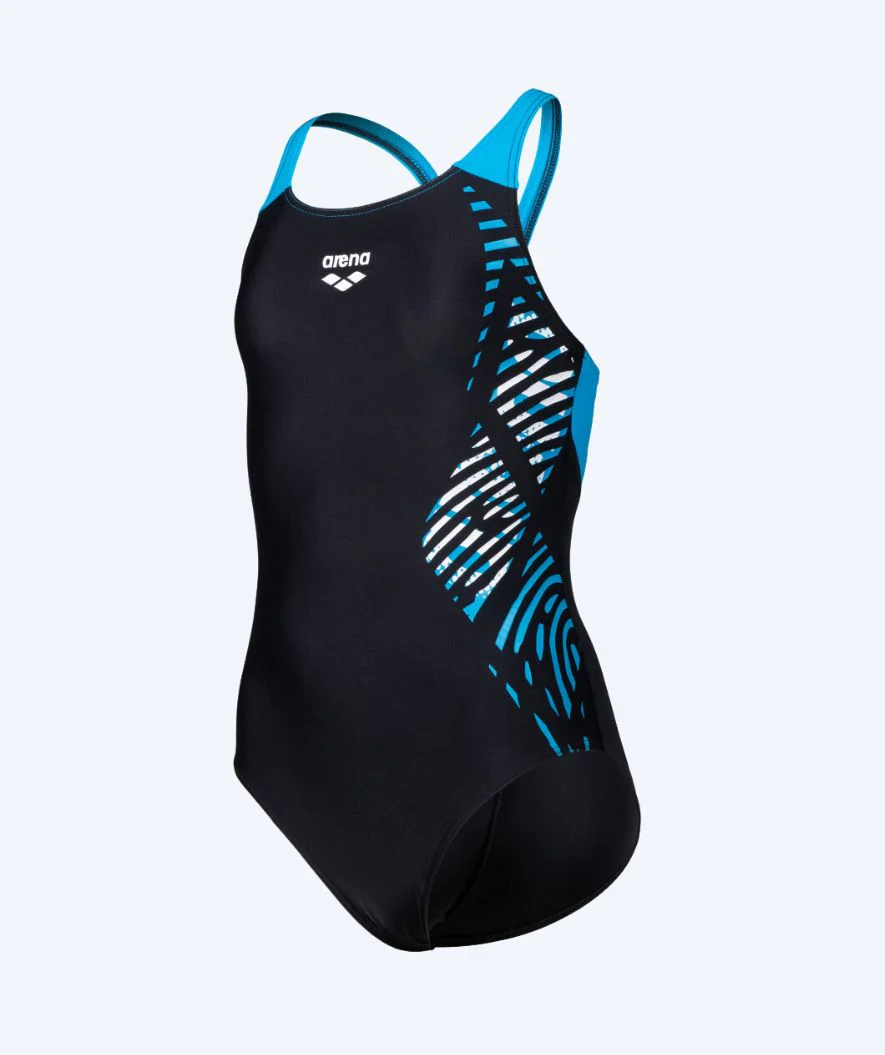 Arena swimsuit for girls - Vortex V-Back - Black - Image 6