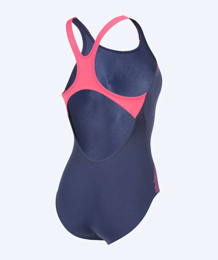 Arena swimsuit for women - Graphic - Dark blue/light pink - Image 7