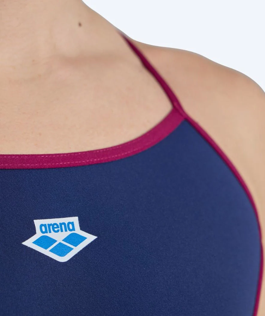Arena swimsuit for women - Icons Super Fly - Blue/red - Image 3