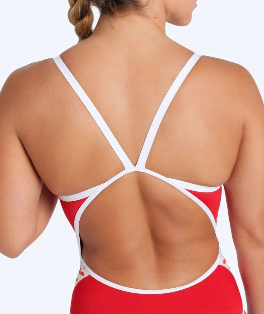 Arena swimsuit for women - Icons Super Fly - Red/white - Image 4