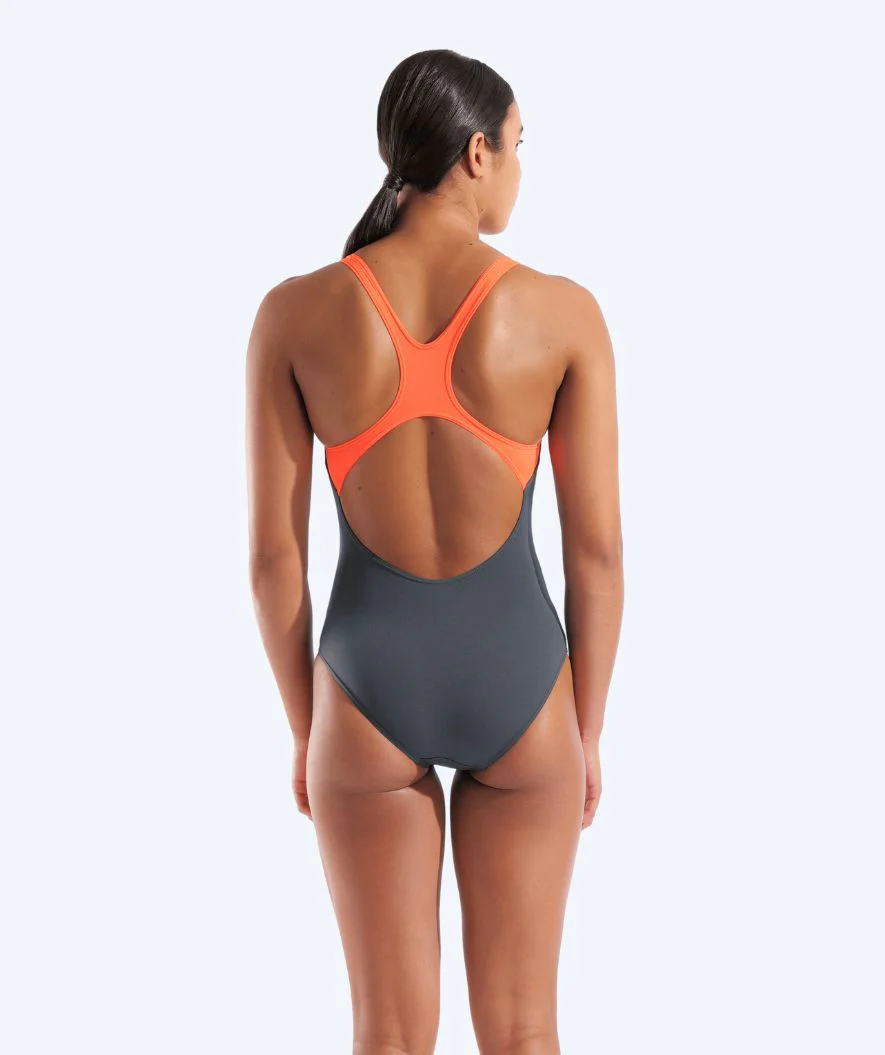 Arena swimsuit for women - Poseidonia - Dark gray/orange - Image 2