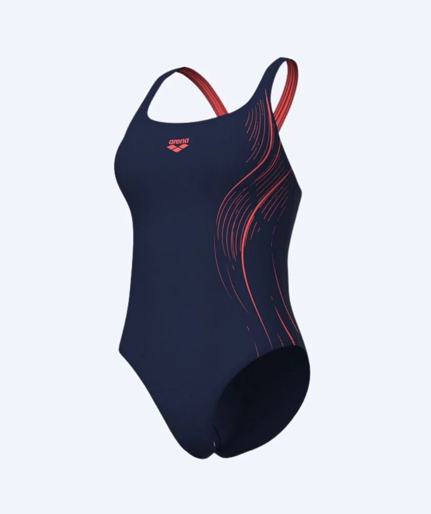 Arena swimsuit for women - Scratch Control Pro - Dark blue/orange - Image 6
