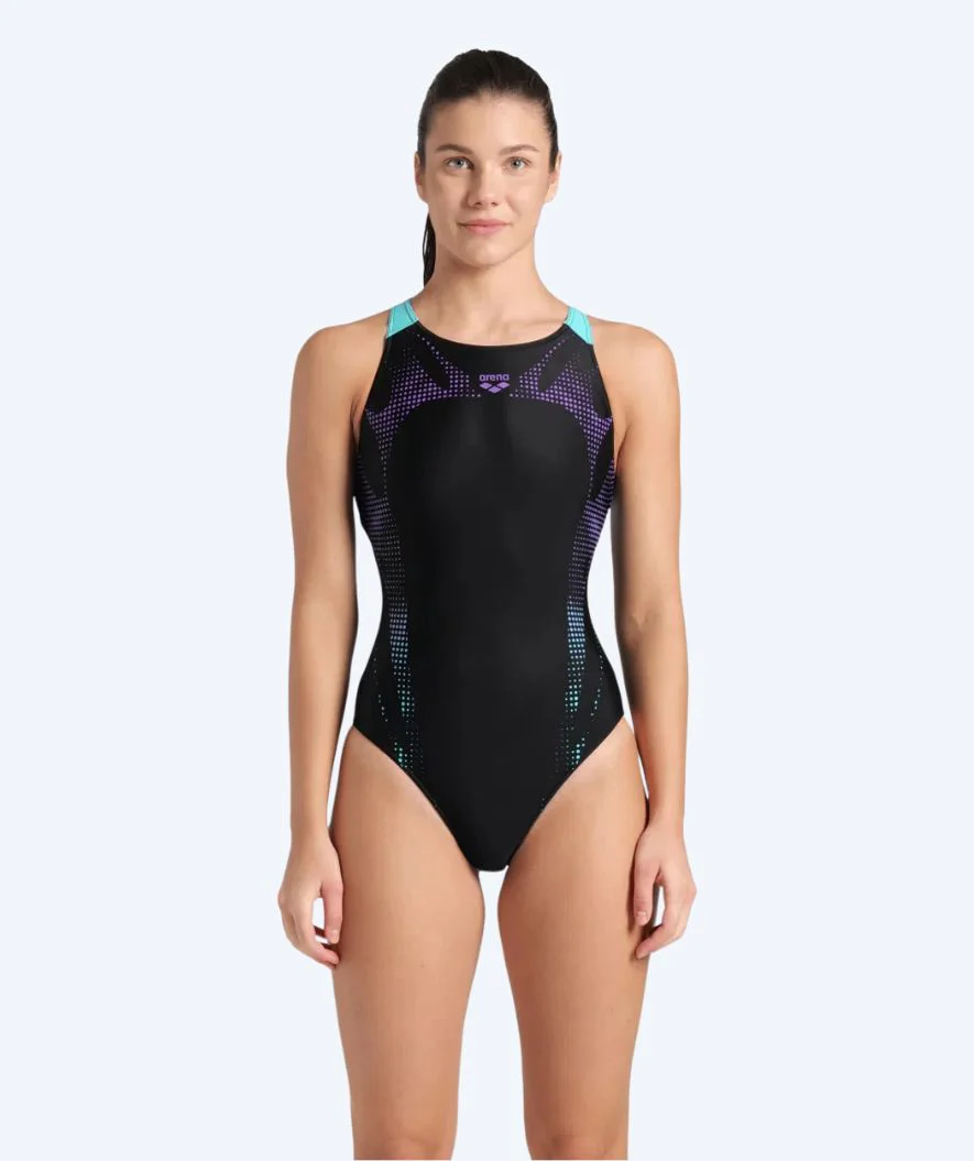 Arena swimsuit for women - Spider Web - Black/multi