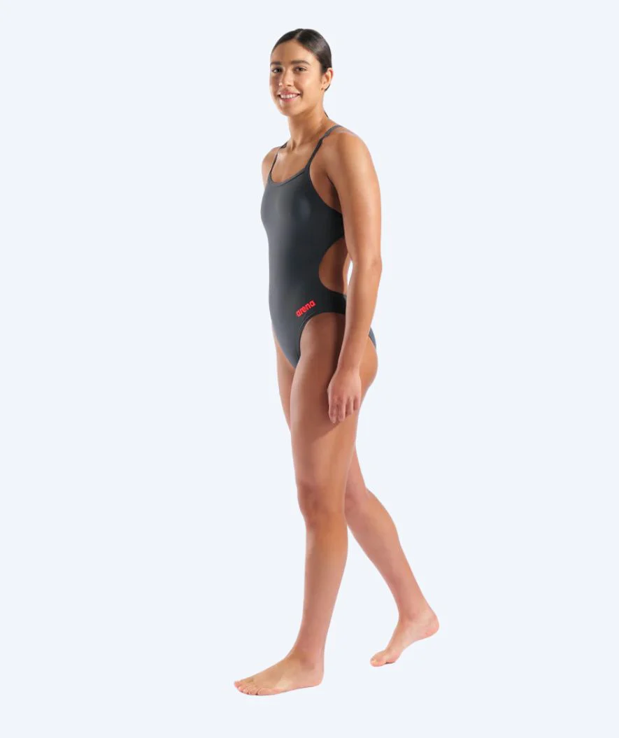 Arena swimsuit for women - Team Challenge Solid - Grey - Image 3