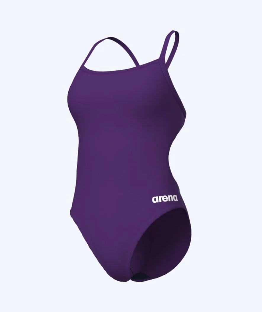 Arena swimsuit for women - Team Challenge Solid - Purple - Image 6