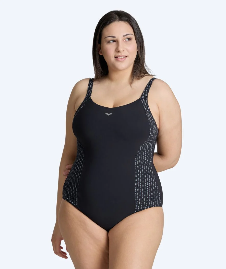 Arena swimsuit in plus size for women - Bodylift Laura - Black