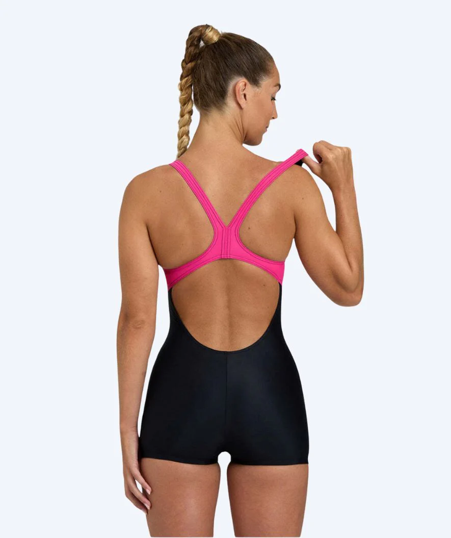 Arena swimsuit with skirt for women - Kaori - Black/pink - Image 2