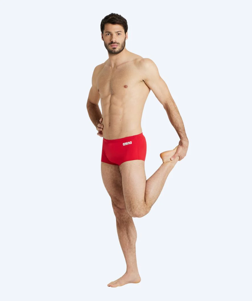 Arena aquashorts for men - Solid Squared - Red - Image 3
