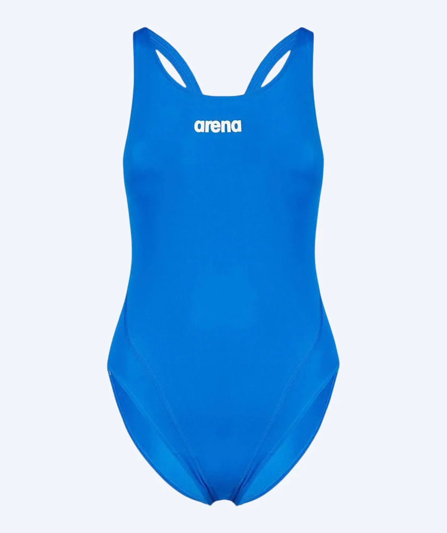 Arena swimsuit for women - Solid Swim Tech High - Blue - Image 2
