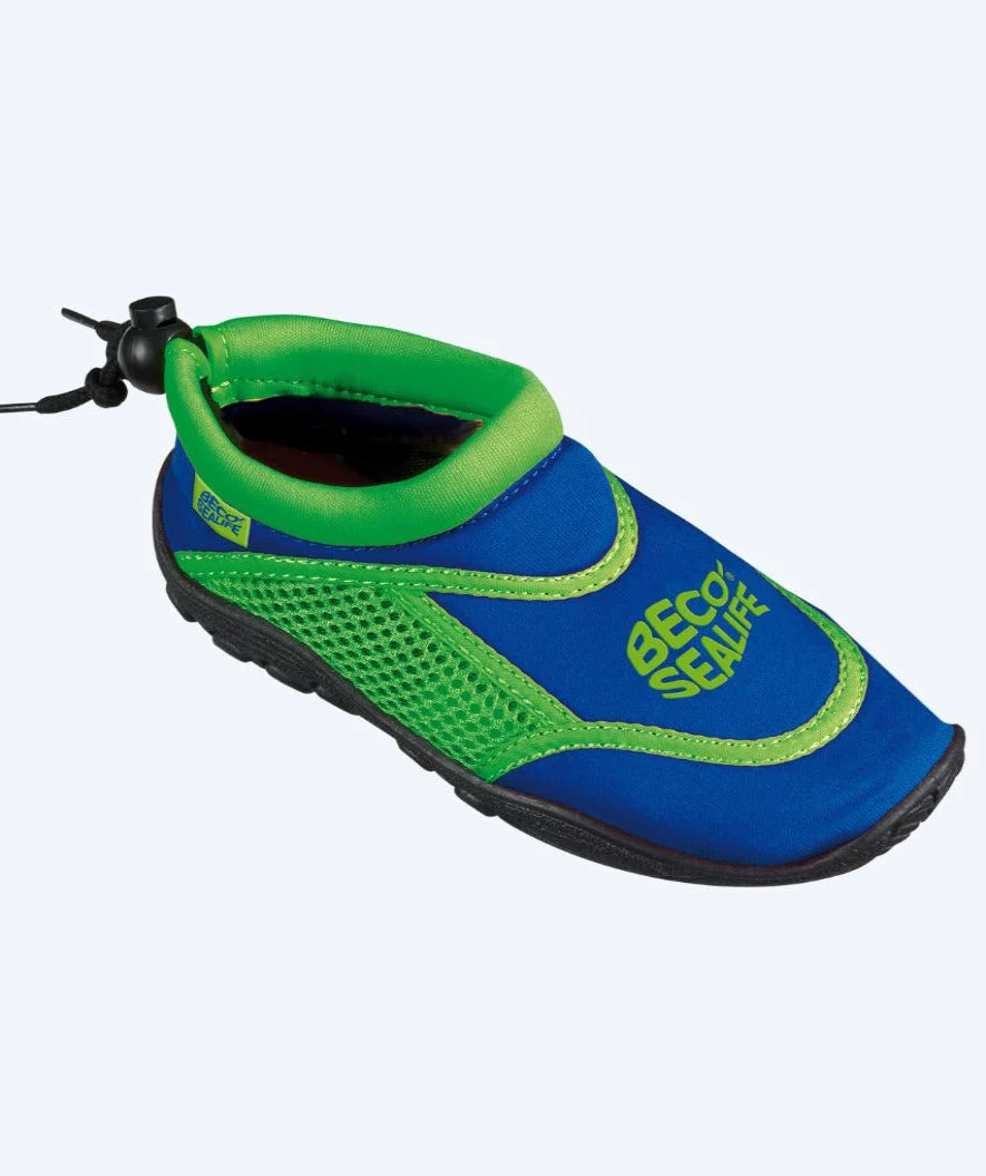 Beco neoprene water shoes for kids - Blue/green