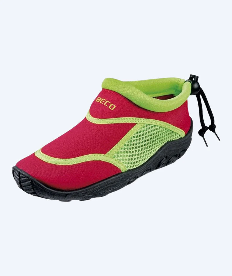 Beco neoprene water shoes for kids - Red/green
