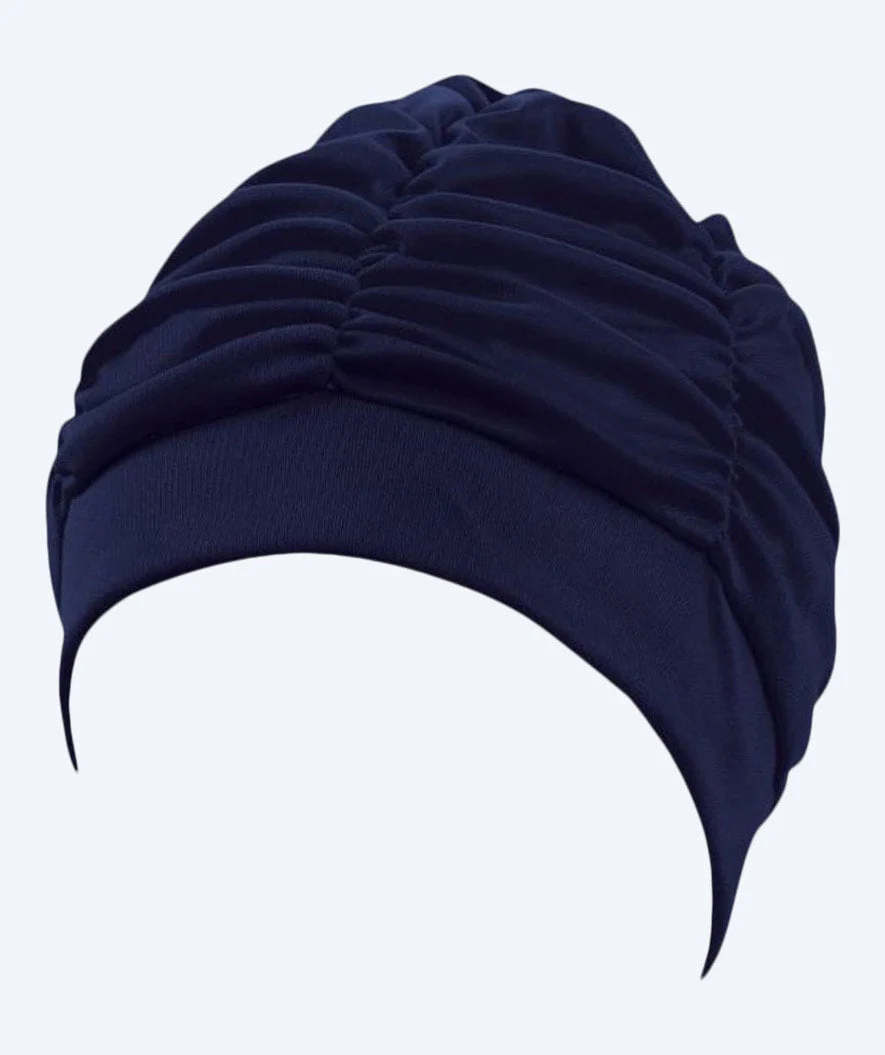 Beco swimming cap with drapes - Dark blue