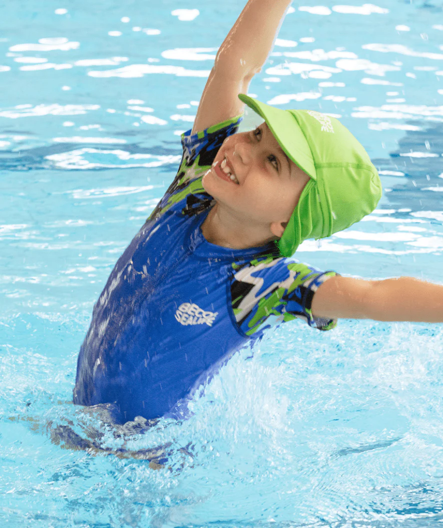 Beco sunhat for kids - Sealife - Green - Image 4