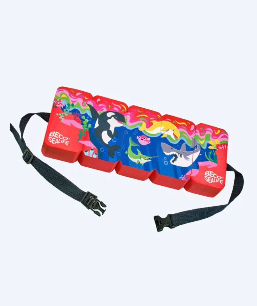 Beco swimming belt for kids (2-6) - Sealife - Red