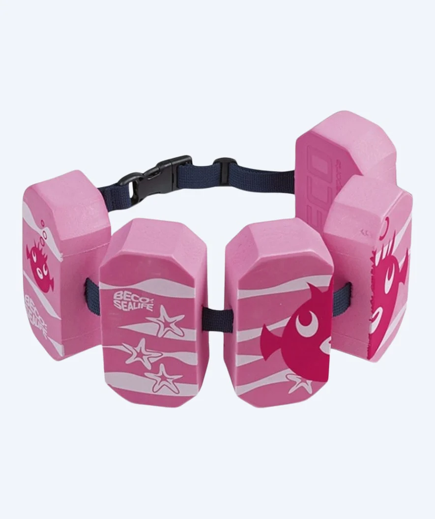 Beco swimming belt for kids (2-6) - Sealife - Light pink