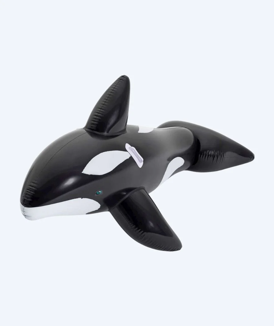 Bestway inflatable swimming toy - Jumbo Whale Ride-On - Black/white