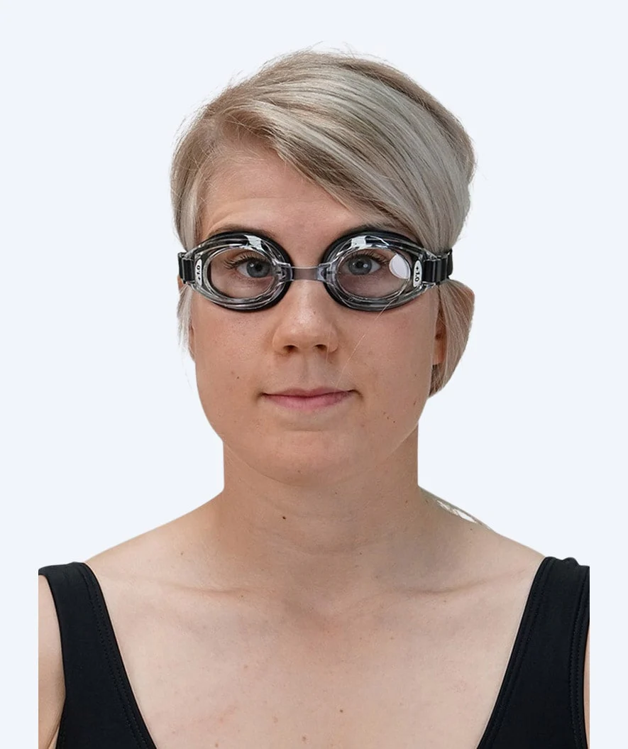 Eyeline nearsighted swimming goggles with prescription for adults - (-1.5) – (-10.0) - Dark blue - Image 3
