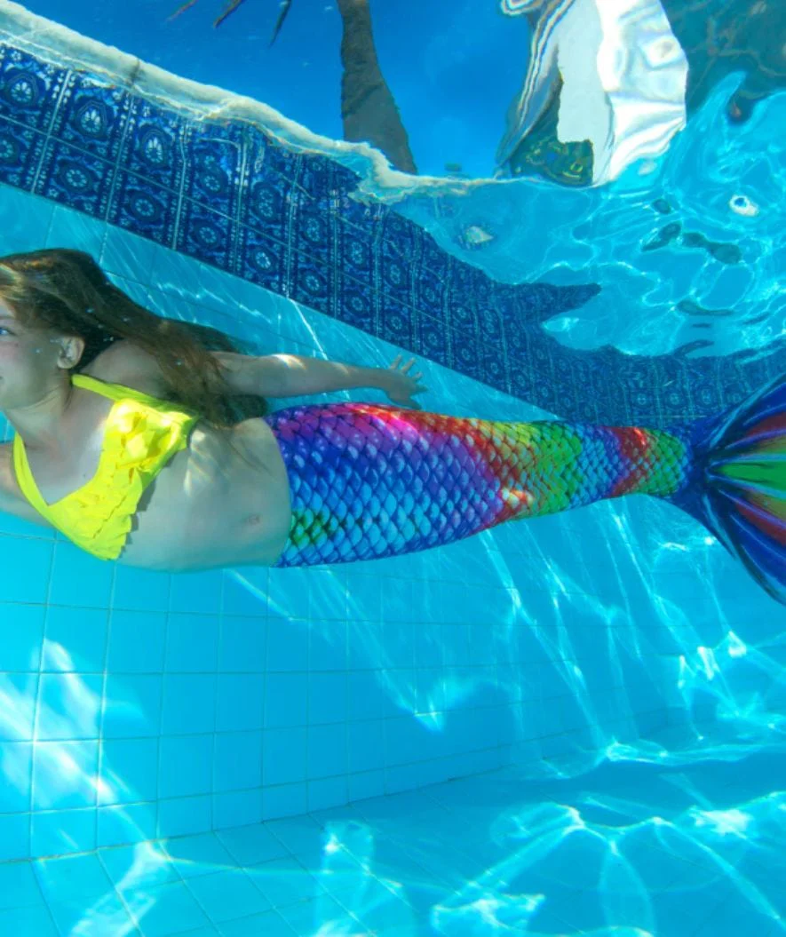 Fin Fun mermaid tail for kids - Set - Rainbow Reef - Image 5