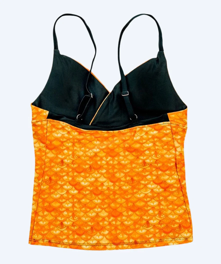 Fin Fun tankini top for girls - Tropical Sunrise - Image 2