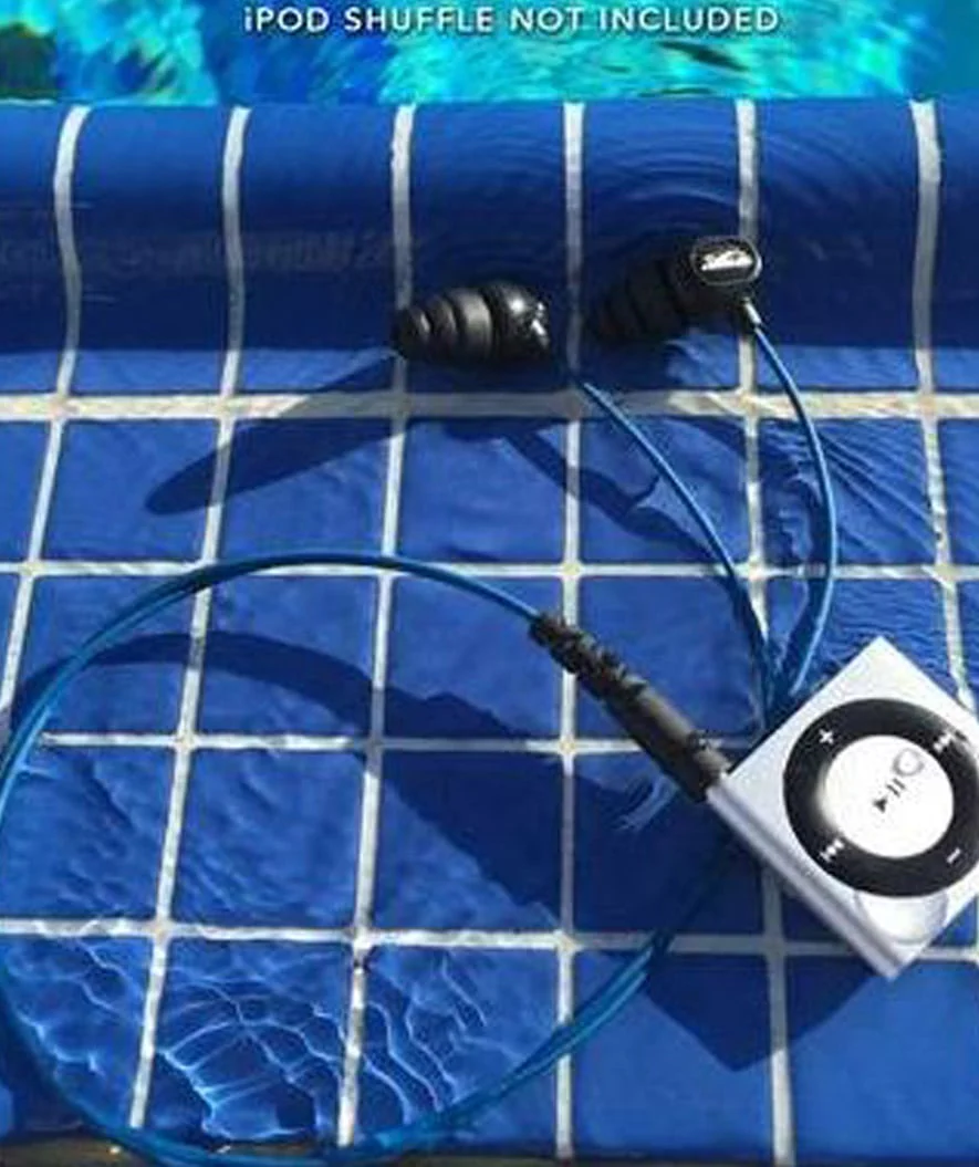 H2OAudio waterproof headphones - Surge S Plus - short cord - Blue - Image 4