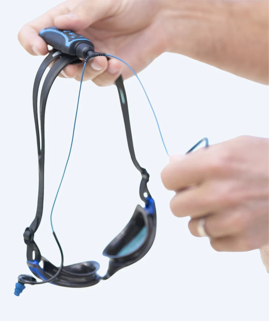 H2OAudio waterproof headphones - Surge SX10 short cord - Blue - Image 2