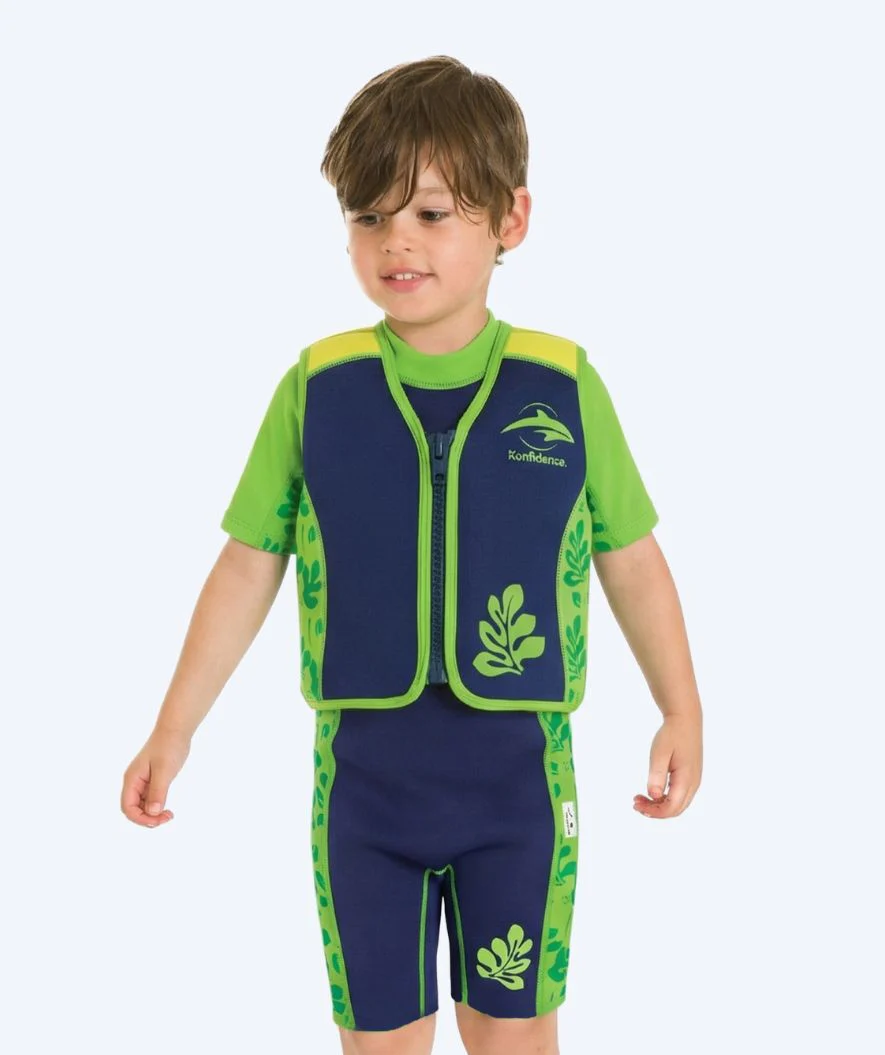 Konfidence swim vest for kids (2-12) - Original - Dark blue/green - Image 4