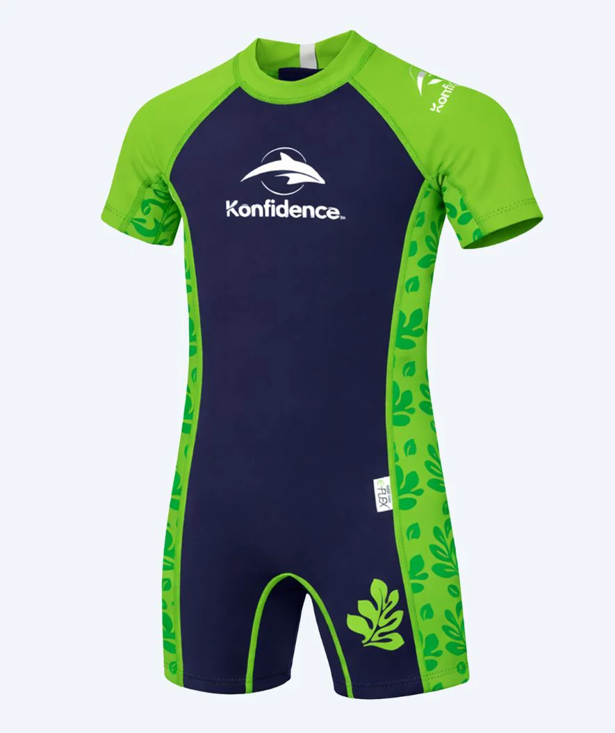 Konfidence wetsuit for kids - Warma - Dark blue/green - Image 3