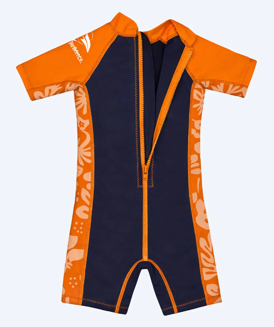 Konfidence wetsuit for kids - Warma - Orange/dark blue - Image 2