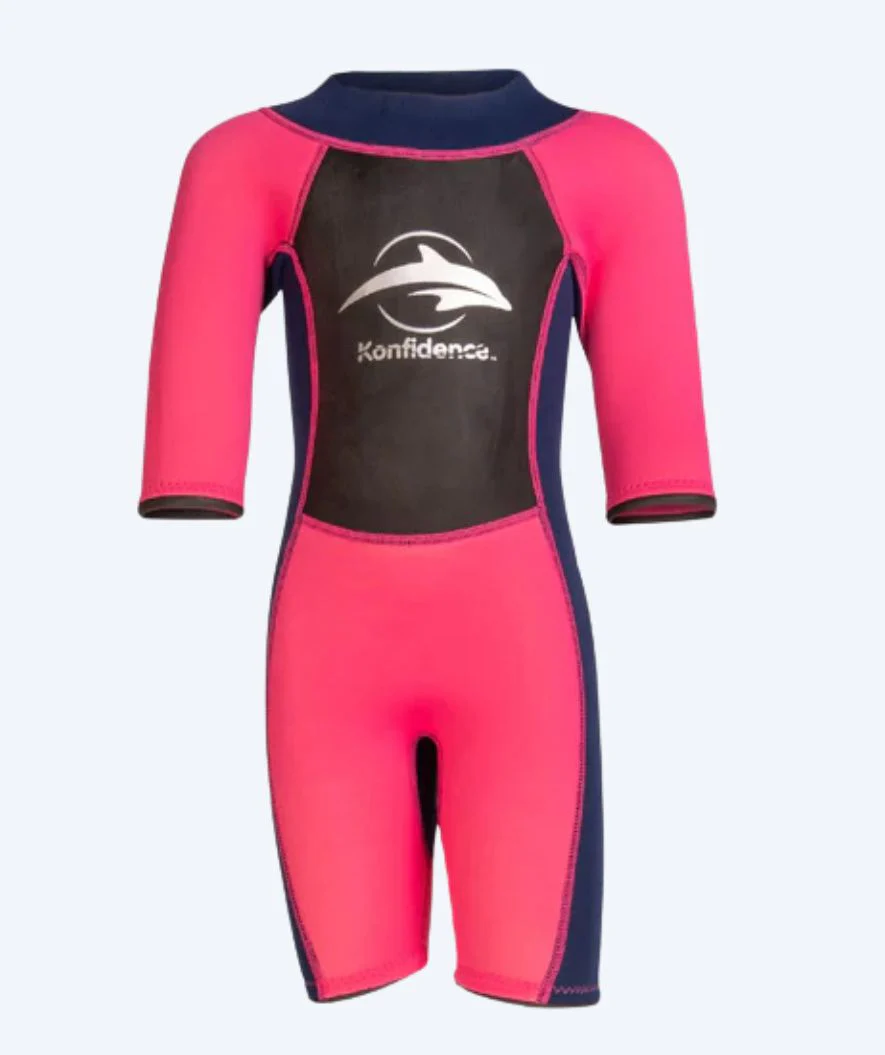 Konfidence wetsuit for kids - Shorty (3mm) - Light pink