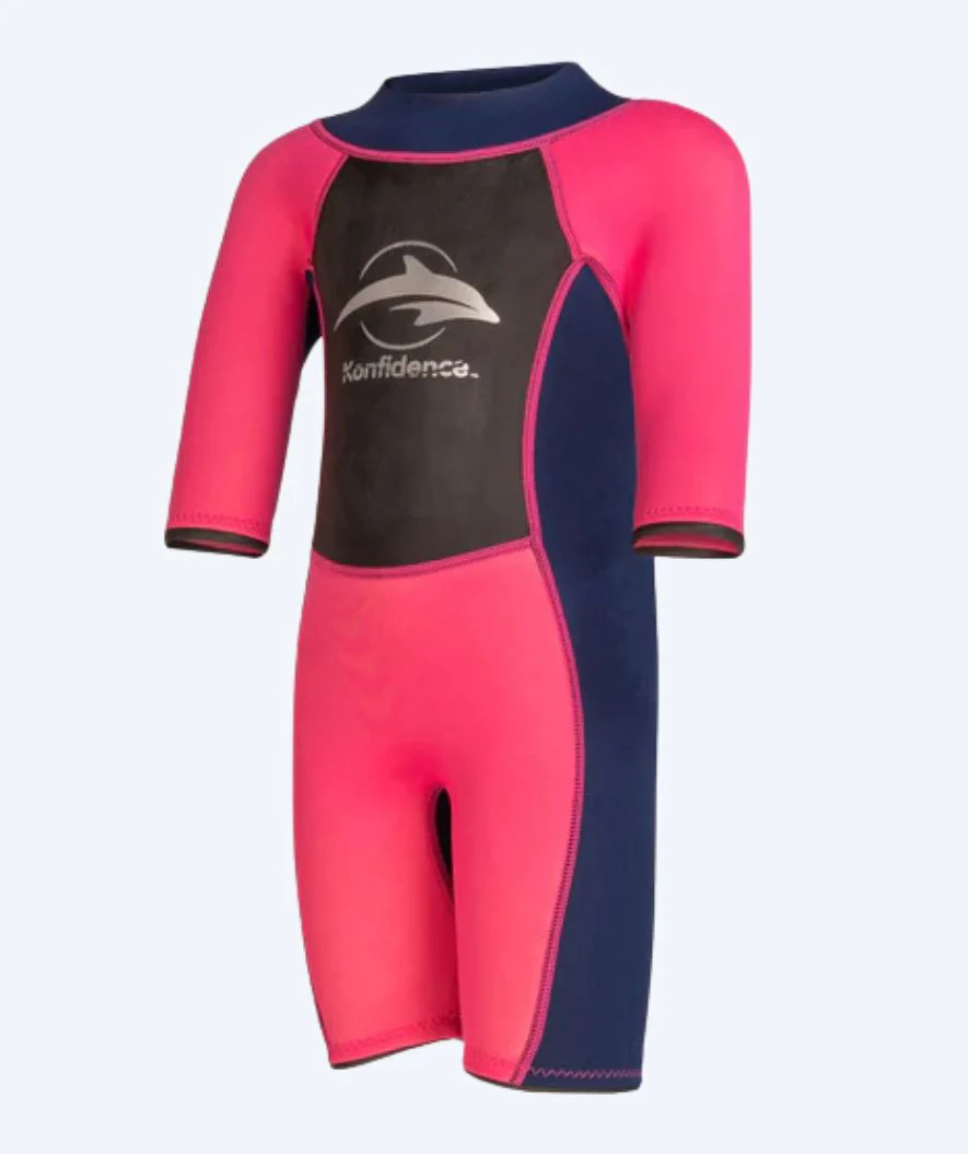 Konfidence wetsuit for kids - Shorty (3mm) - Light pink - Image 2