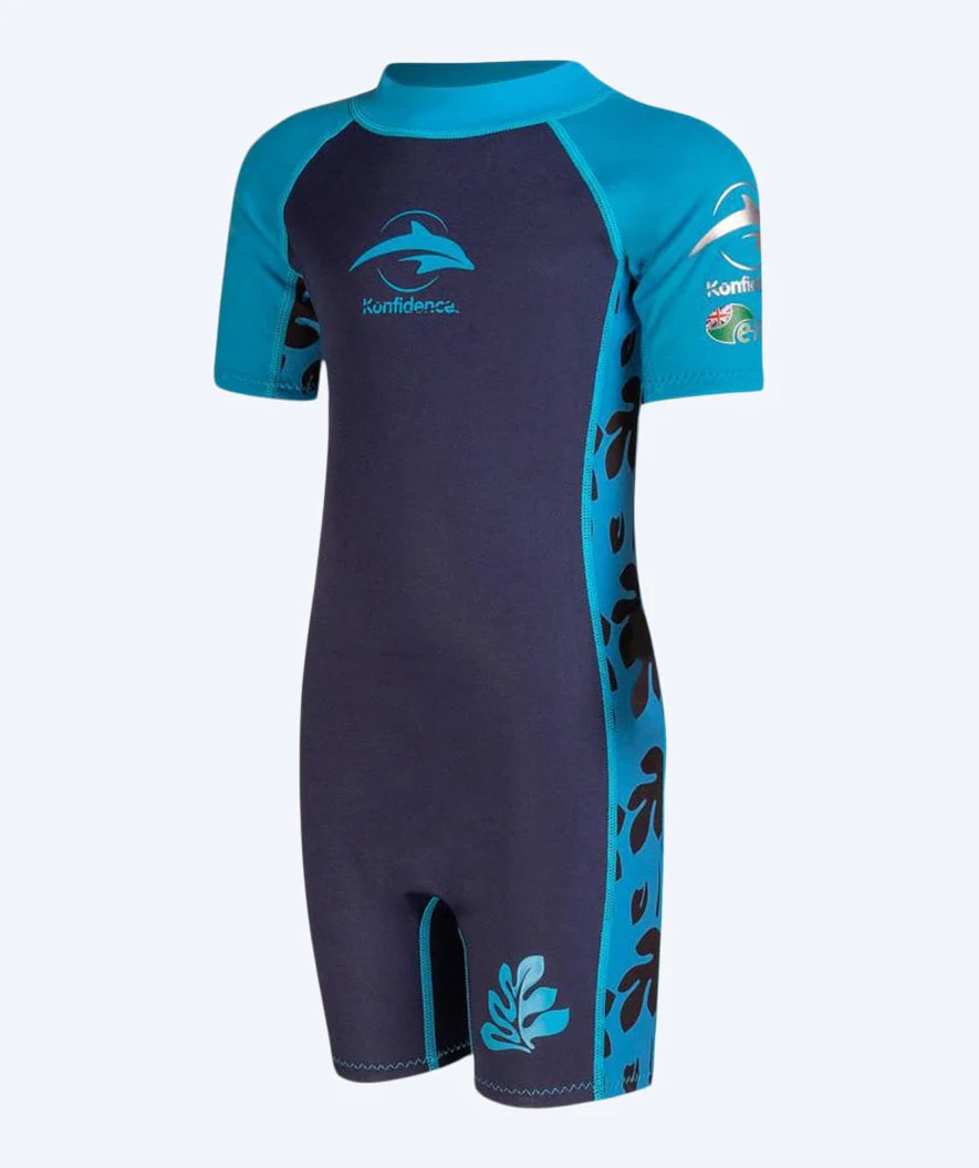 Konfidence wetsuit for kids - Warma - Light blue