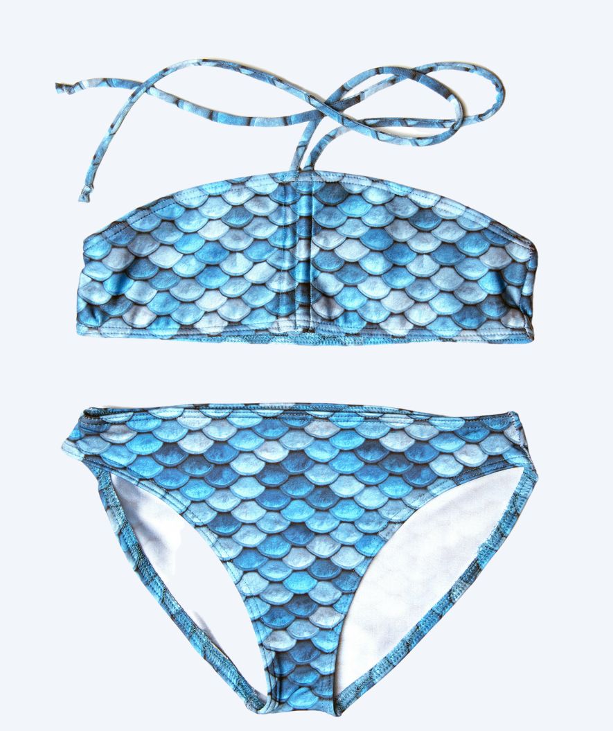 Kuaki Mermaids mermaid bikini top for girls - Blue - Image 2