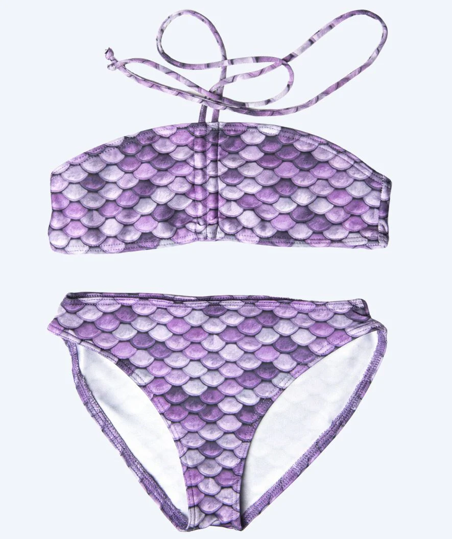 Kuaki Mermaids mermaid bikini top for girls - Purple - Image 2