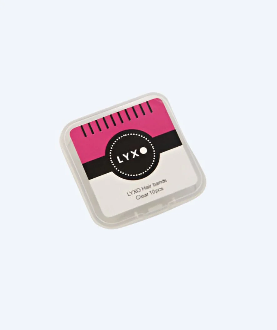 Lyxo hair elastics for swimming (10 pcs.) - Transparent - Image 2