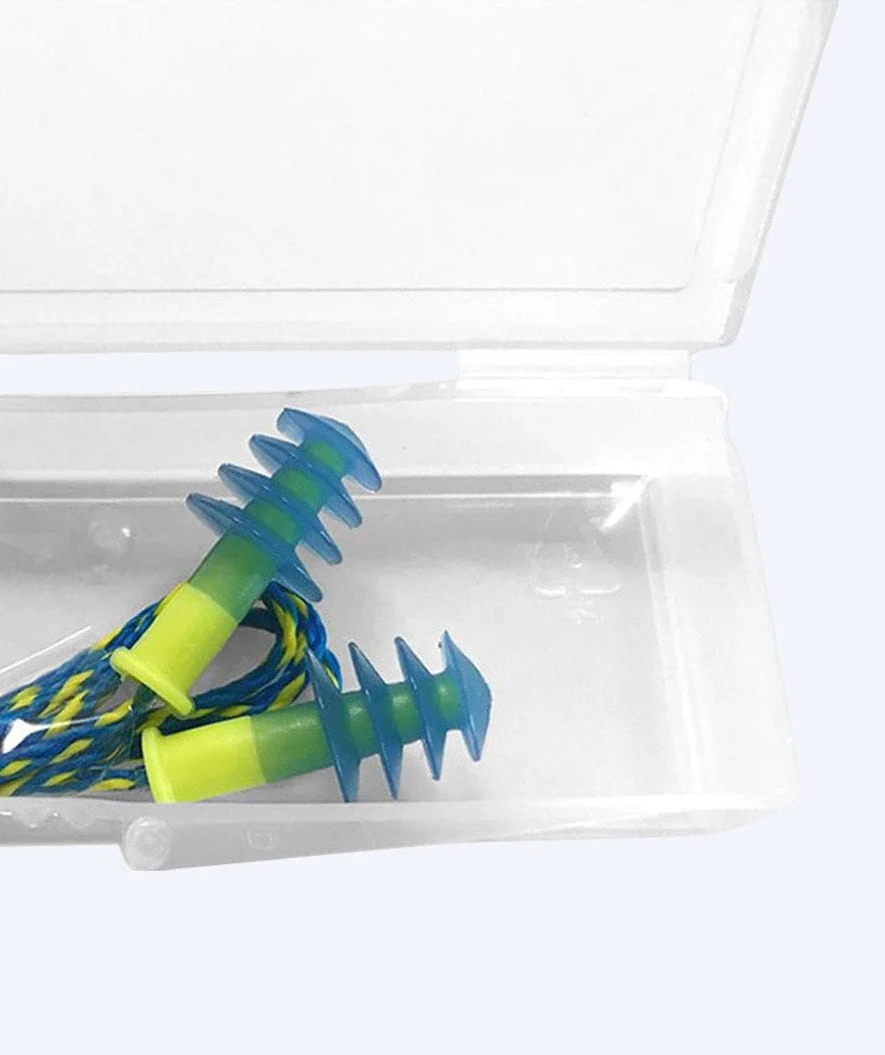 Mack´s earplugs for swimming 1 pair - Ear Seals - Blue/yellow - Image 2