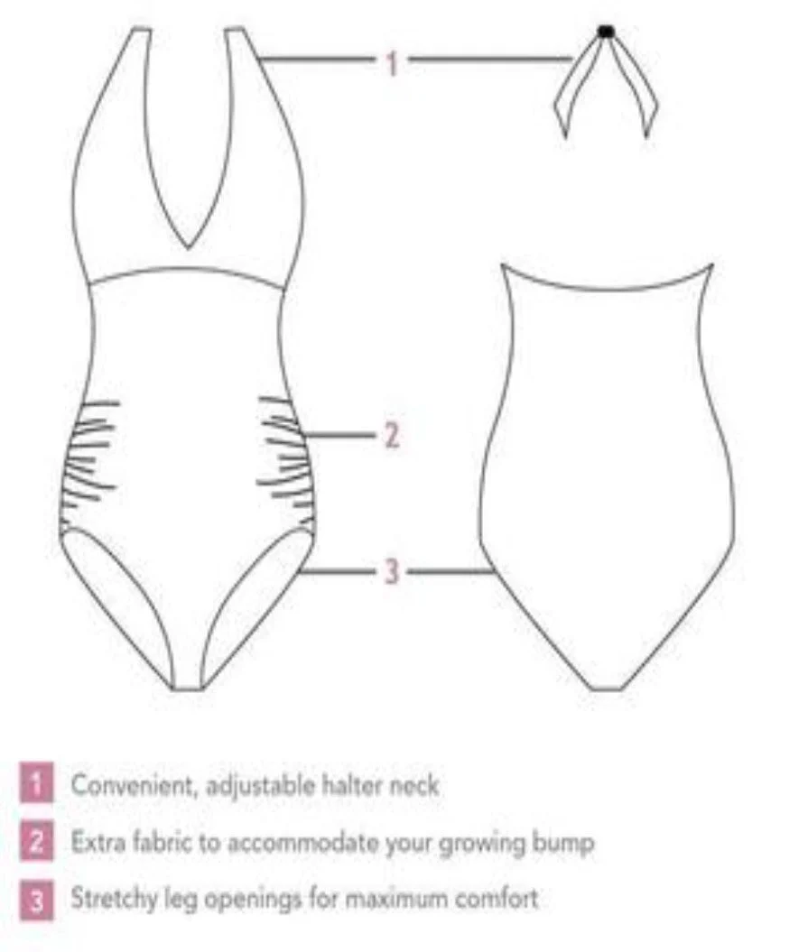 Mirou pregnancy swimsuit - 950s - Black - Image 4