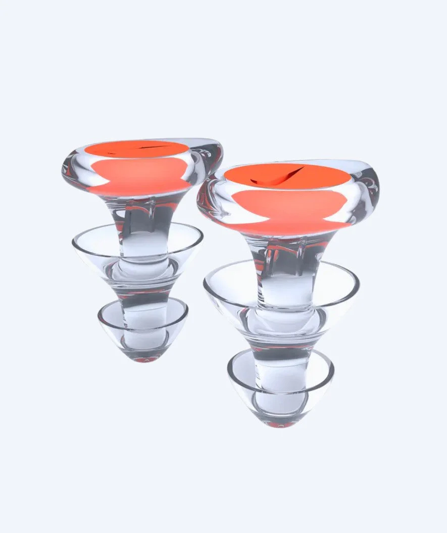 Nike earplugs - Clear/orange